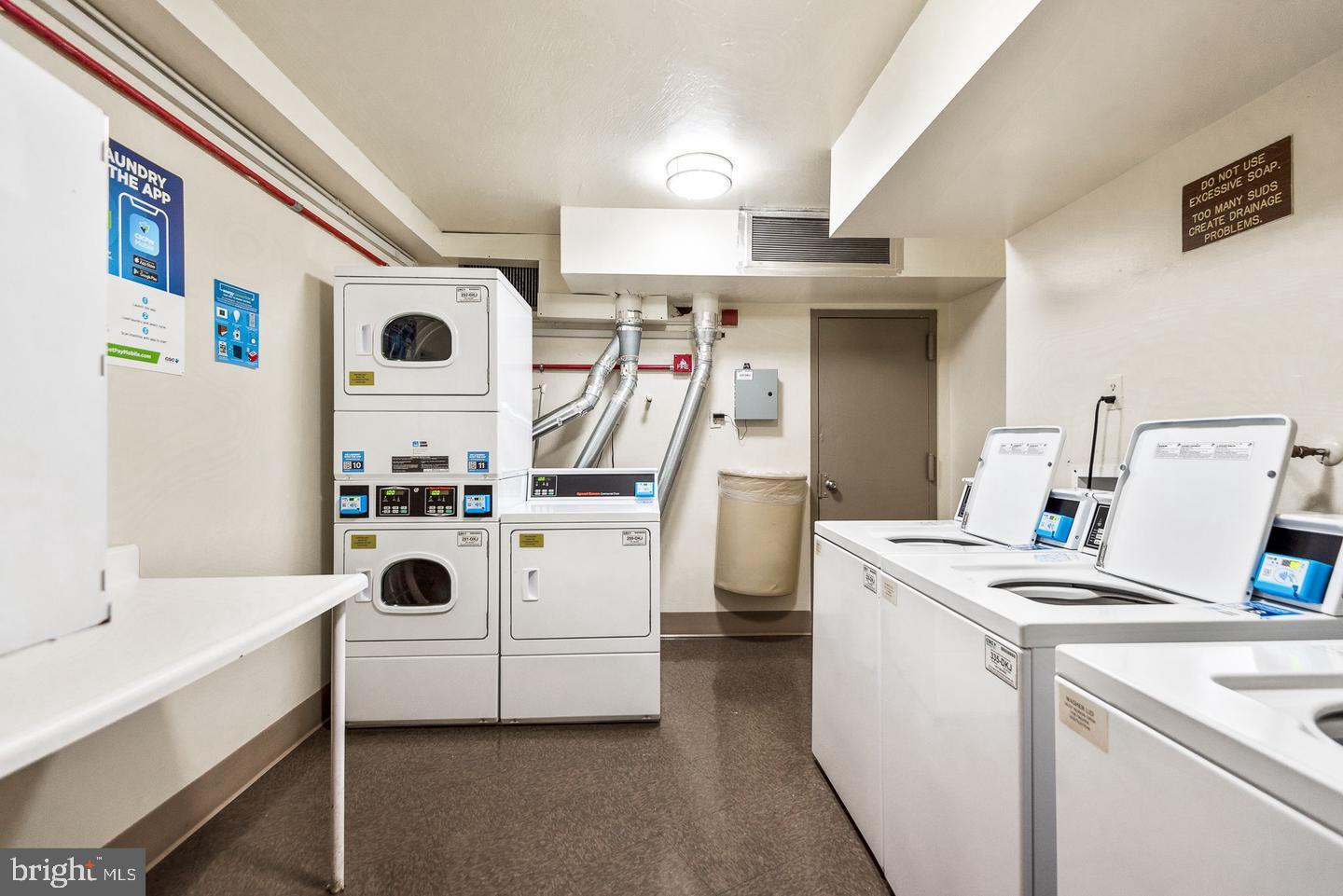 5225 Pooks Hill Road, Unit 1814N Bethesda, MD 20814 - Photo 13 of 31 a view of utility room and washer and dryer