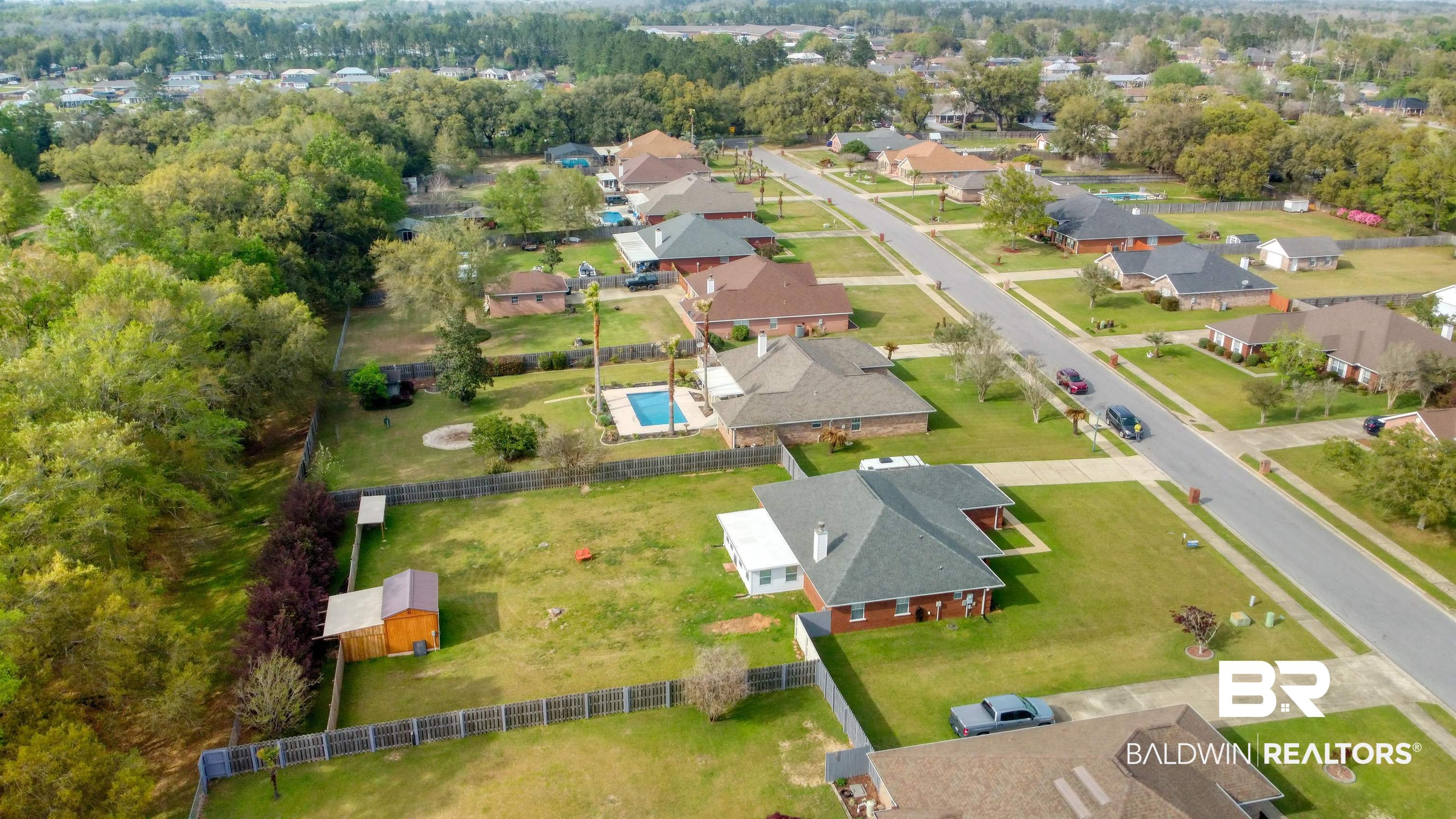 12893 Hunters Chase Foley, AL 36535 - Photo 3 of 42 Birds eye view of property with a residential view