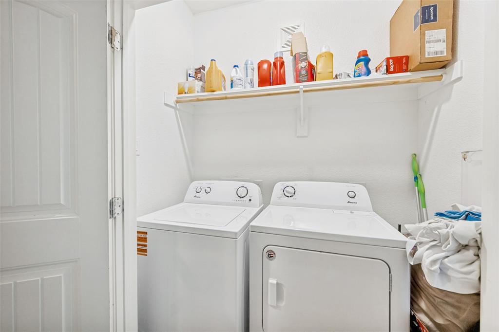3545 Rashti Court Fort Worth, TX 76109 - Photo 17 of 36 a utility room with dryer and washer
