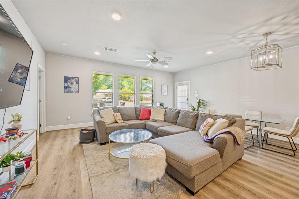 3545 Rashti Court Fort Worth, TX 76109 - Photo 3 of 36 a living room with furniture and a large window