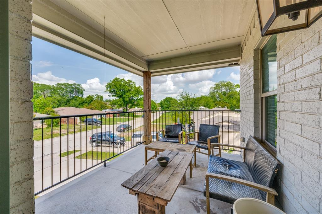 3545 Rashti Court Fort Worth, TX 76109 - Photo 34 of 36 a balcony with wooden floor