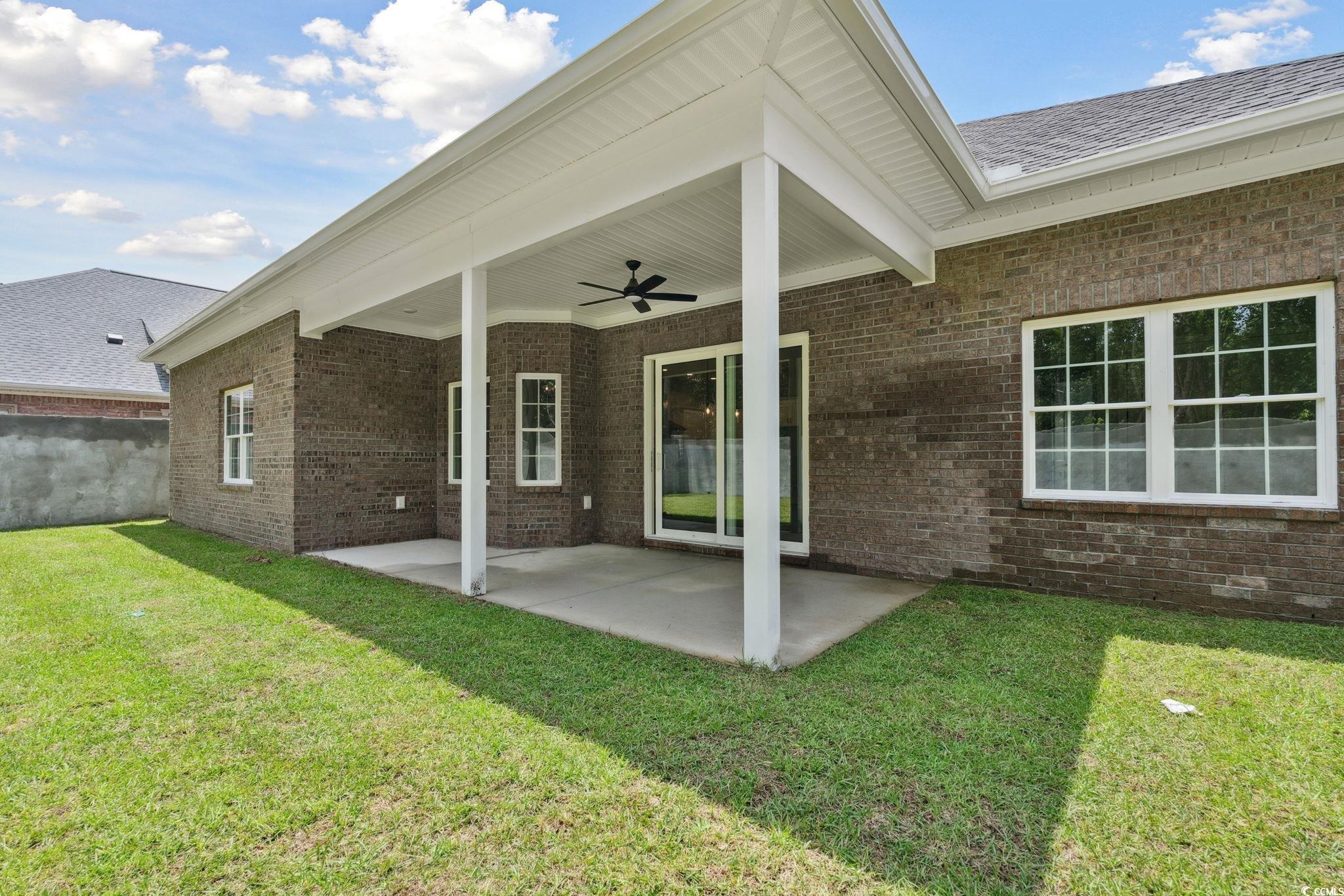 297 Waterfall Circle Little River, SC 29566 - Photo 36 of 40 View of patio / terrace featuring a ceiling fan