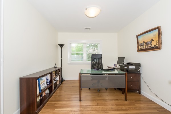197 Evelyn Road Newton, MA 02468 - Photo 13 of 18 a view of a workspace with furniture and window