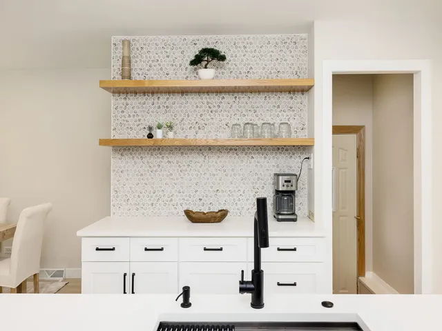 a close view of dresser