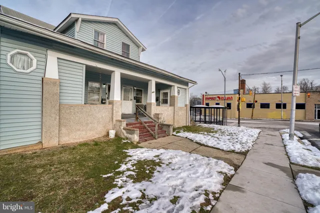 a view of a house with a patio