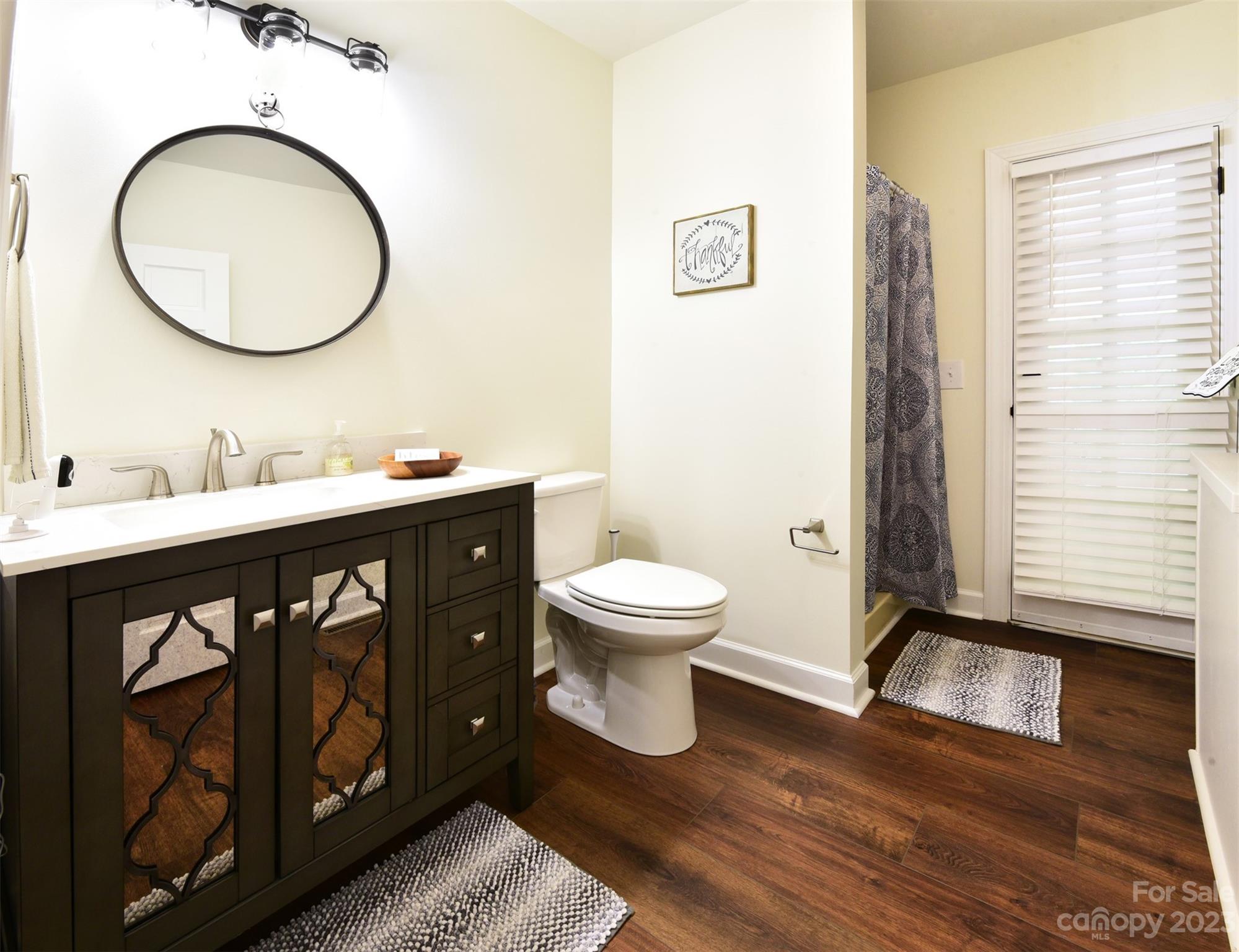 316 Biscoe Road Troy, NC 27371 - Photo 19 of 39 a bathroom with a toilet a sink and a mirror