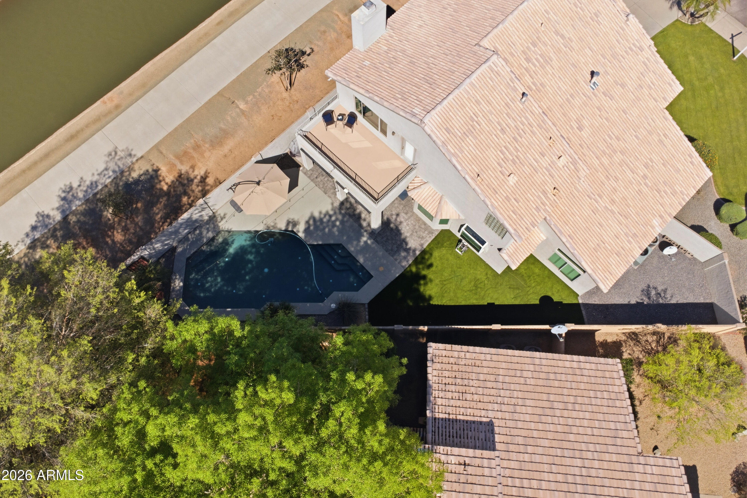 418 South Burk Street Gilbert, AZ 85296 - Photo 79 of 90 an aerial view of a house