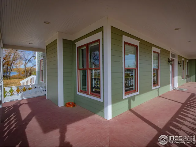 a balcony view with a outdoor space