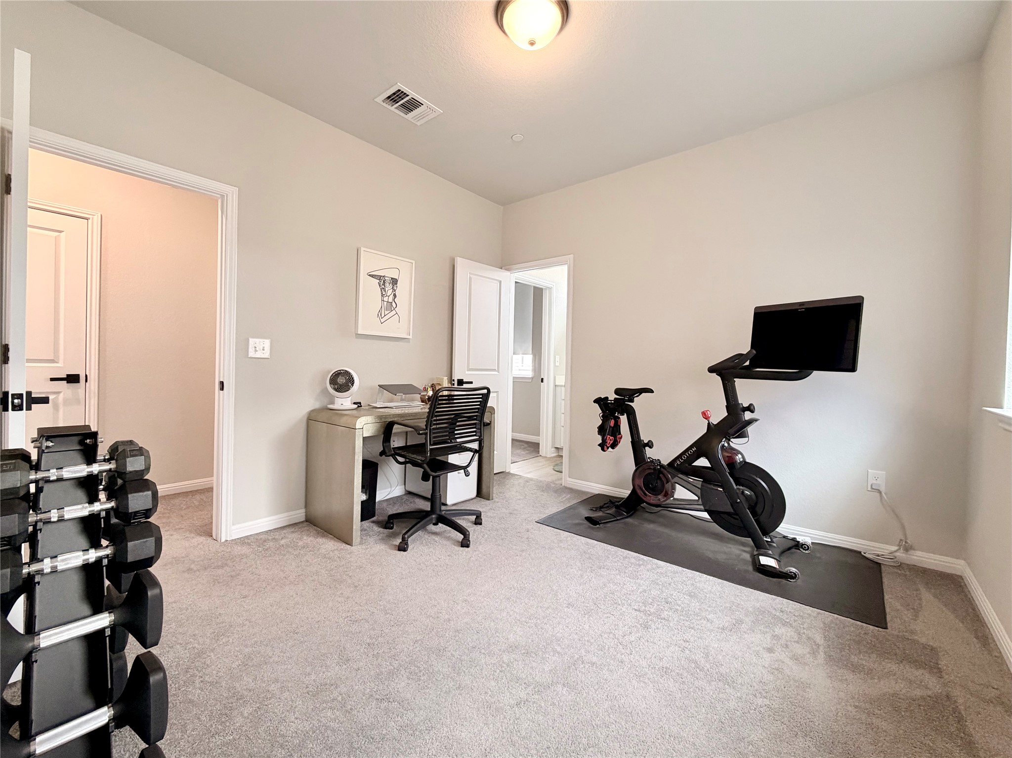9015 Cattle Baron Path, Unit 1803 Austin, TX 78747 - Photo 14 of 23 Bedroom 2/Office with jack-n-jill restroom