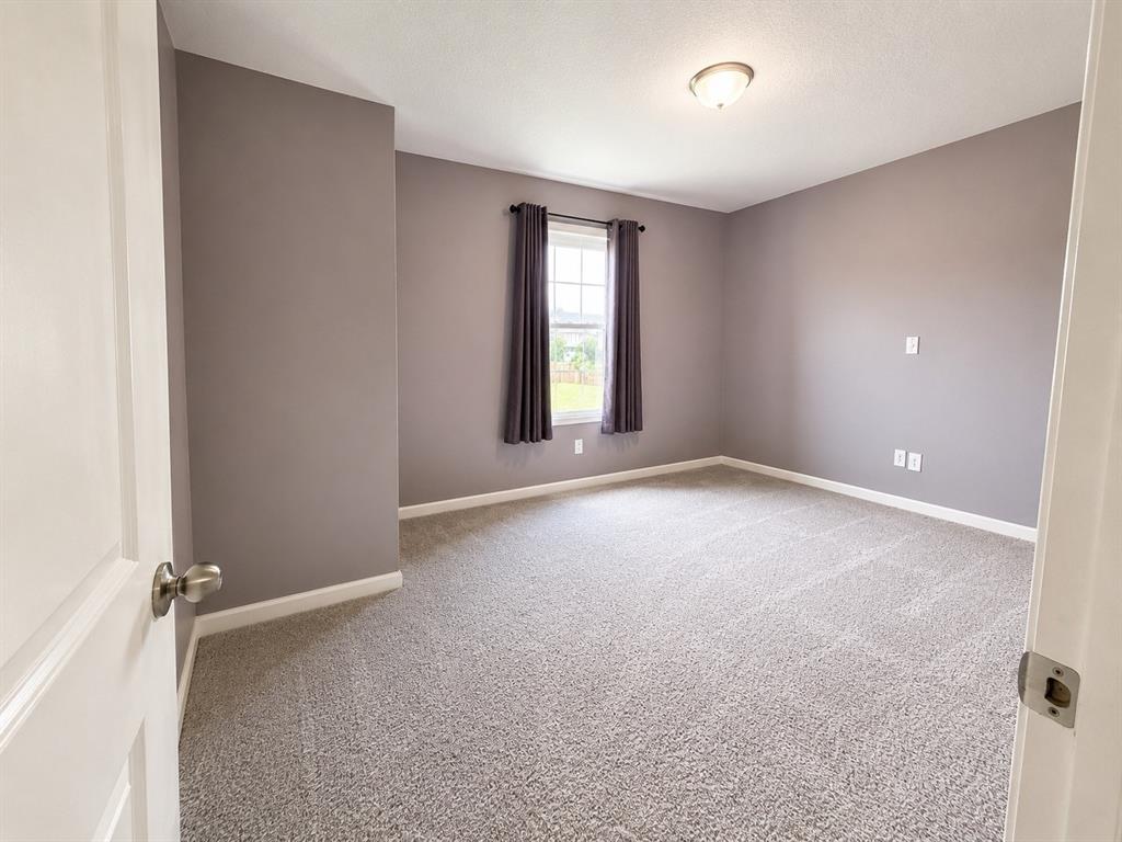 824 Juniper Street Anna, TX 75409 - Photo 21 of 25 Spacious room featuring neutral carpeting, a single window with drapes, and a ceiling-mounted light fixture