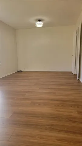 a view of a room with an empty space