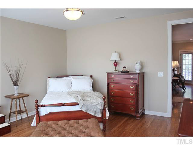 11826 Lowery Ridge Drive Raleigh, NC 27614 - Photo 19 of 25 Hardwood floors throughout the ENTIRE home. All 3 floors. Bedroom