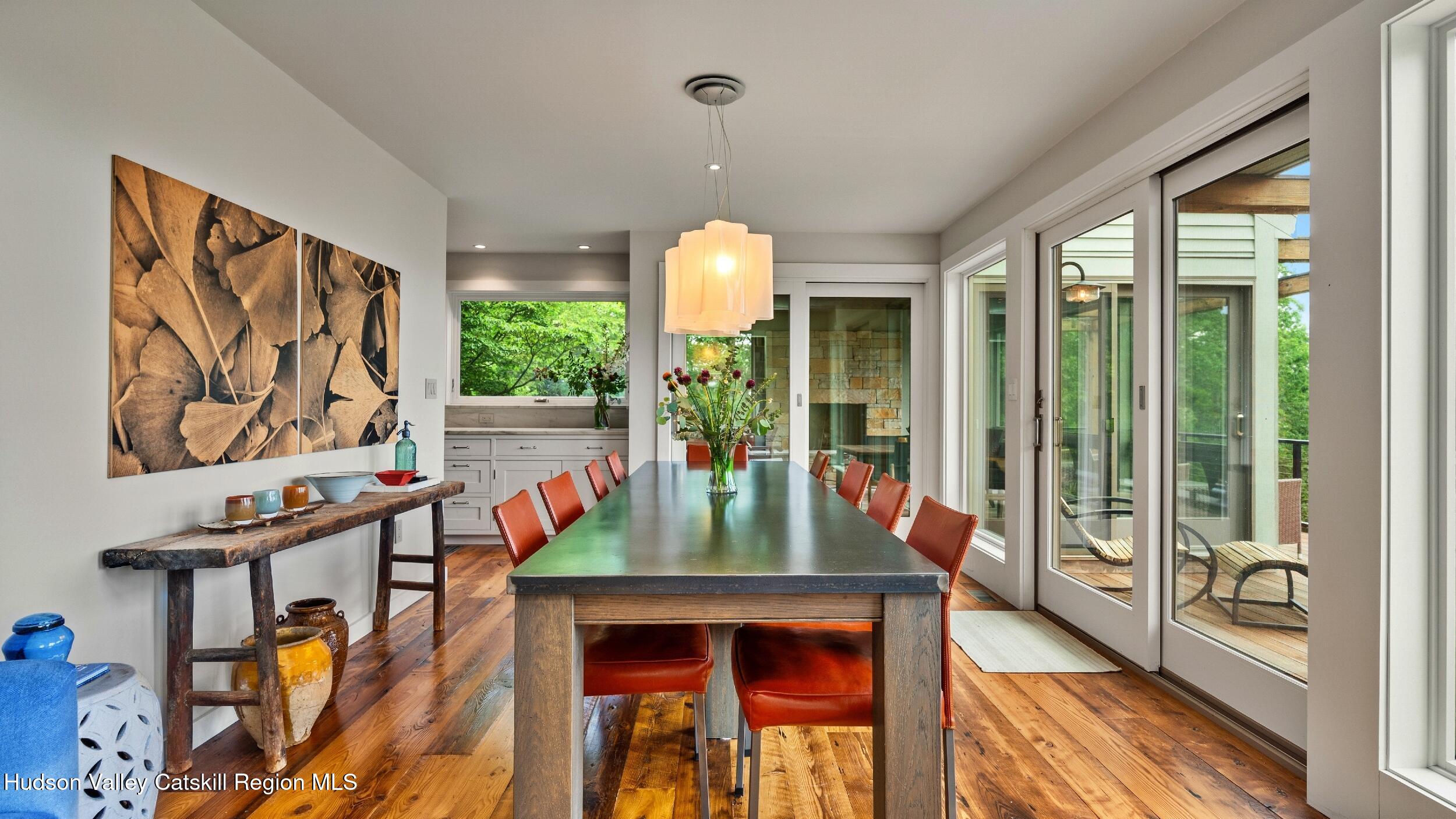 74 Oak Ridge Canaan, NY 12029 - Photo 16 of 54 a view of a dining room with furniture window and outside view
