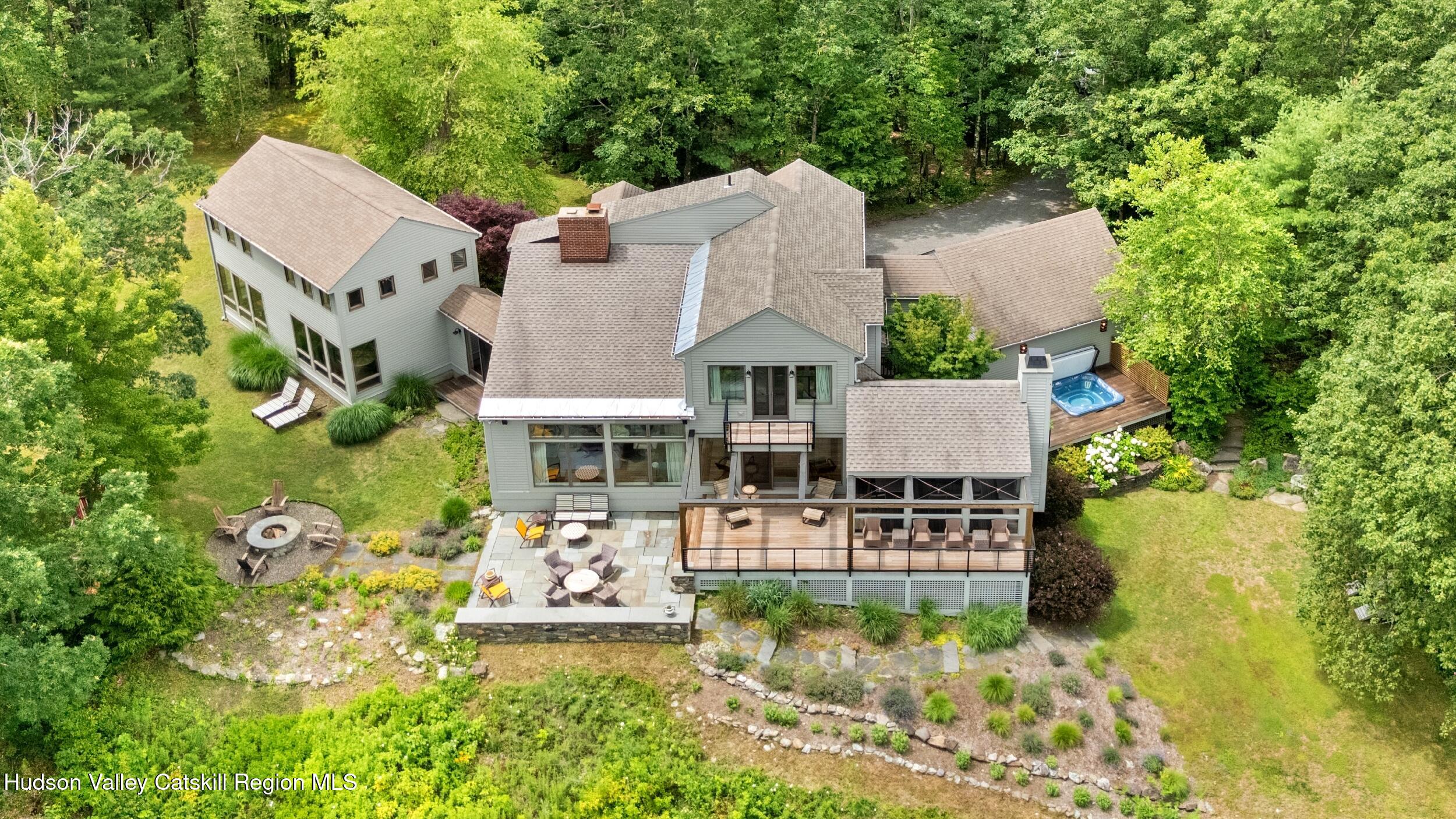 74 Oak Ridge Canaan, NY 12029 - Photo 3 of 54 an aerial view of residential houses with outdoor space and trees all around