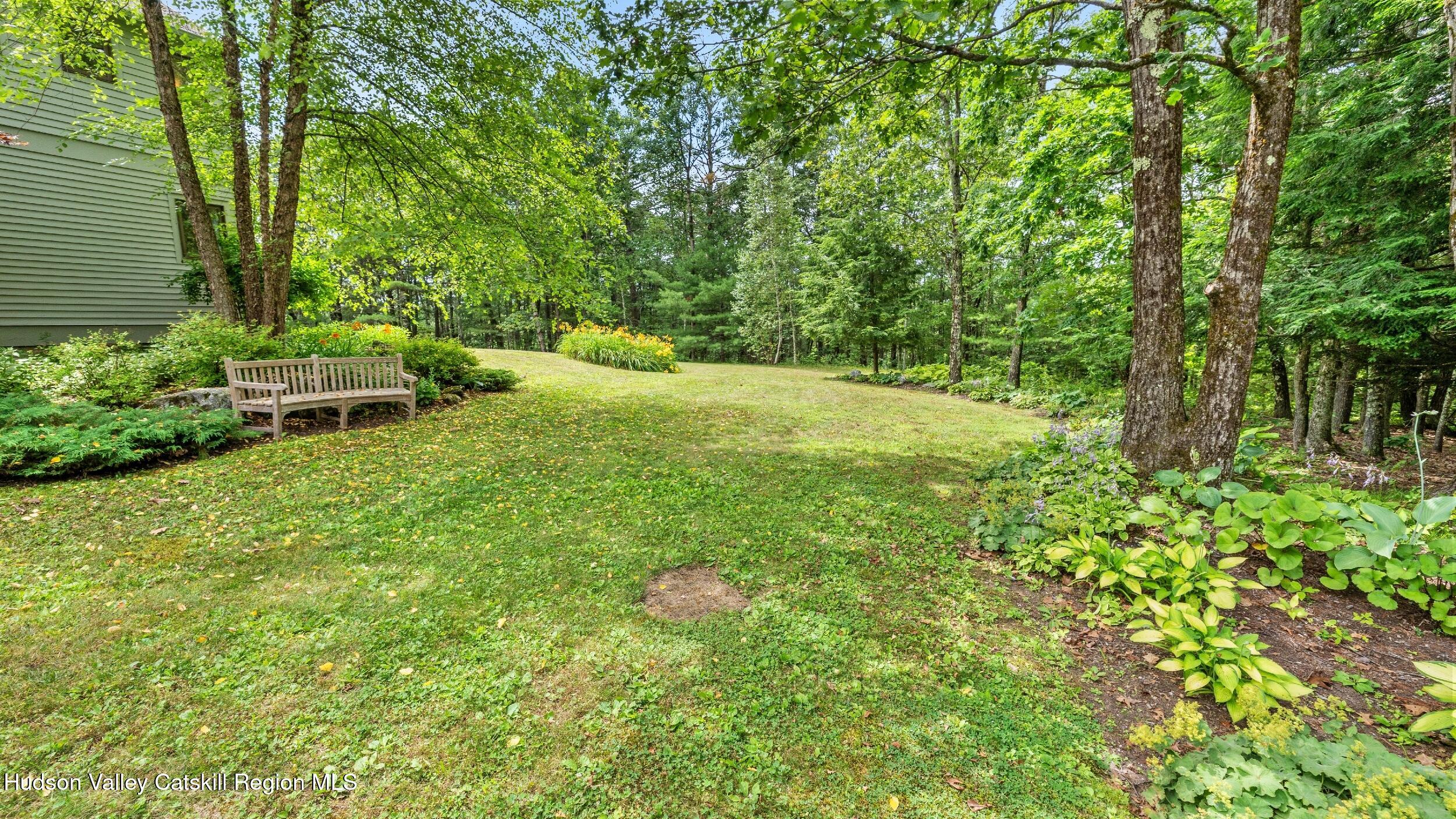 74 Oak Ridge Canaan, NY 12029 - Photo 45 of 54 a view of a backyard with a garden