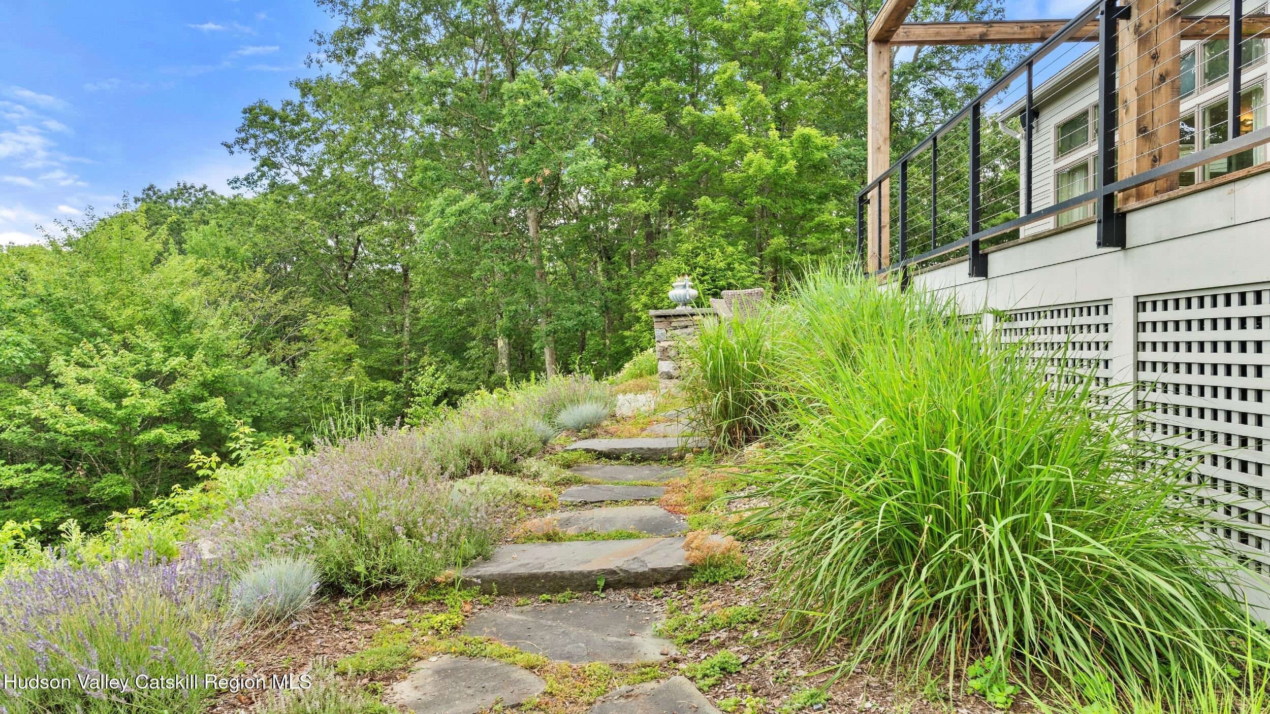 74 Oak Ridge Canaan, NY 12029 - Photo 50 of 54 a view of a yard with plants and large trees