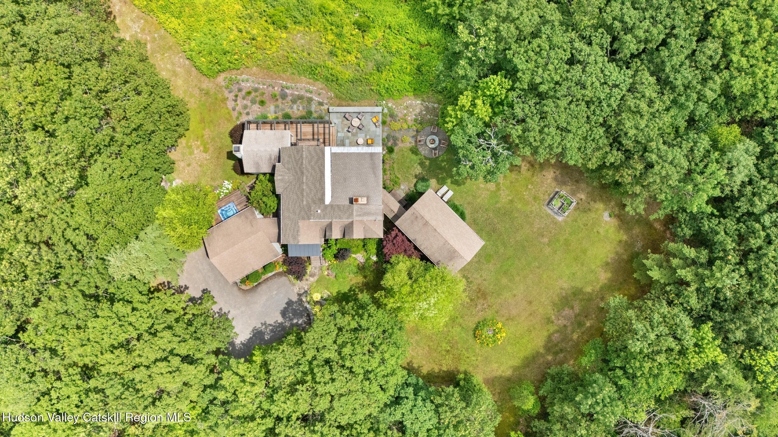 74 Oak Ridge Canaan, NY 12029 - Photo 53 of 54 an aerial view of residential house with outdoor space and trees all around