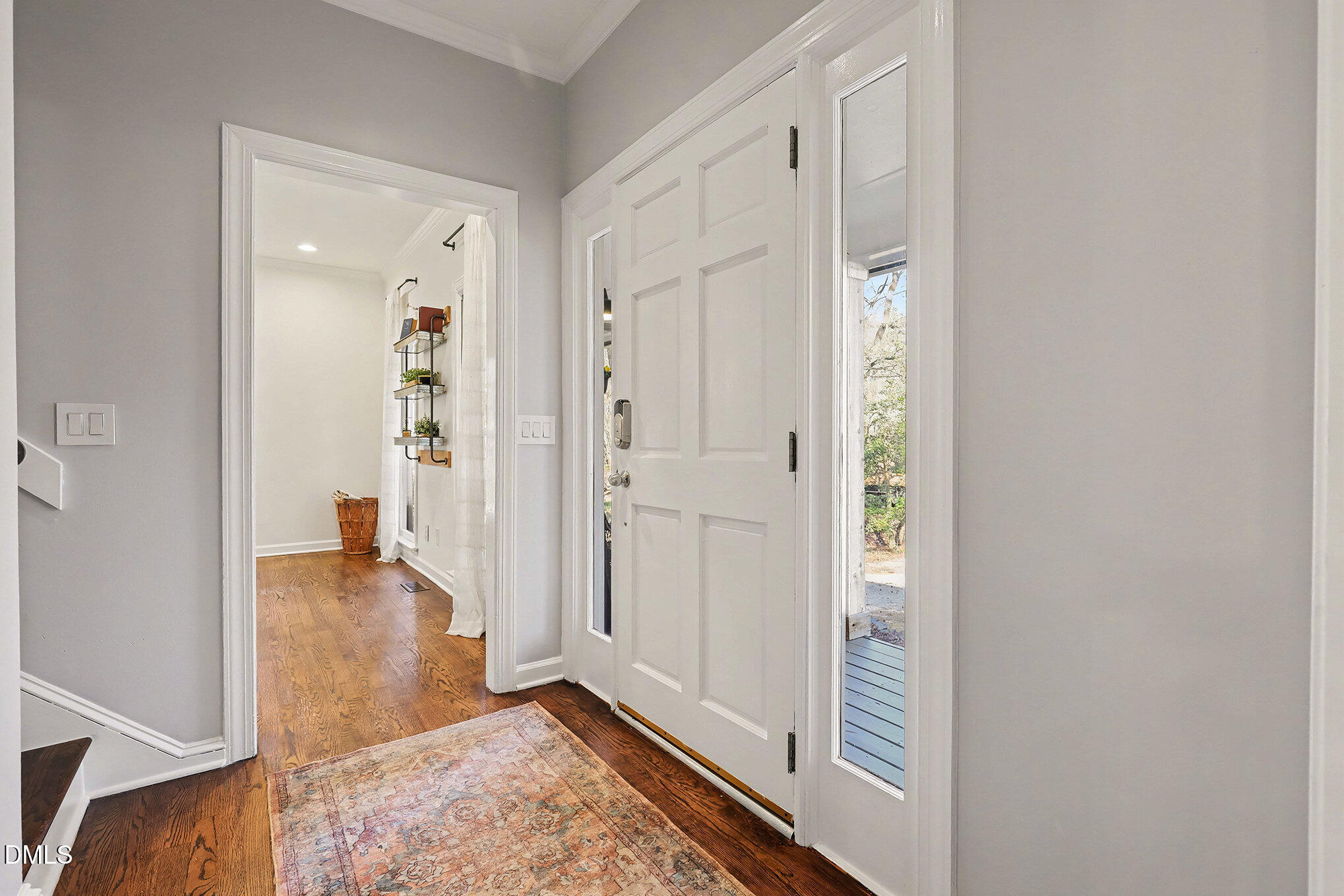 4121 Summer Ridge Court Apex, NC 27539 - Photo 4 of 29 wooden floor with white walls