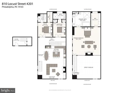 $1,400,000 | 802-10 Locust Street, Unit 201, Philadelphia, PA 19107