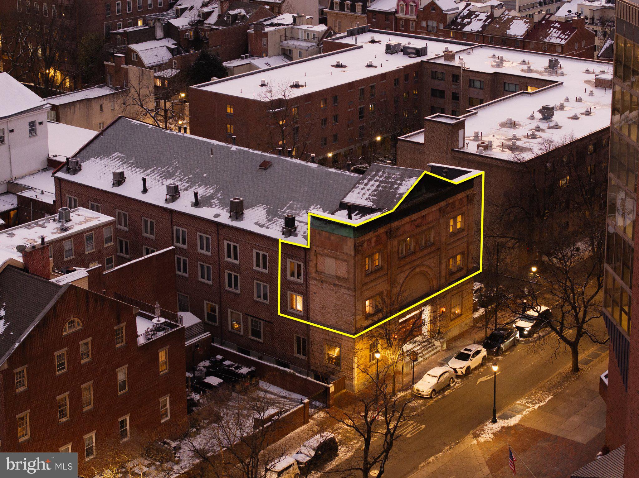 802 Locust Street, Unit 201 Philadelphia, PA 19107 - Photo 50 of 53 Historic architecture in winter's glow.