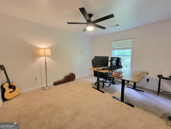 a work room with furniture