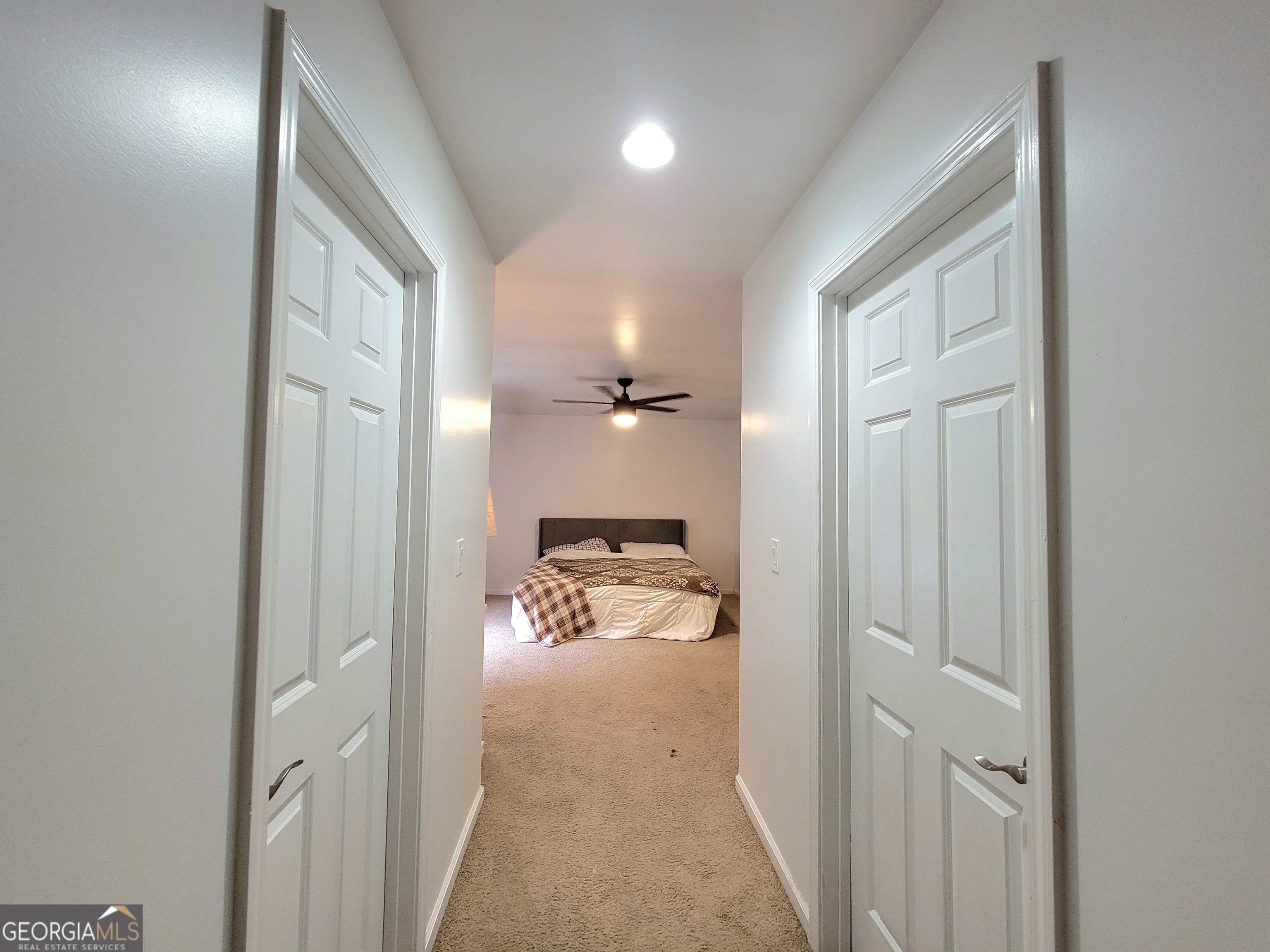524 Louina Road Roanoke, AL 36274 - Photo 17 of 24 a view of a hallway and a livingroom with a glass door