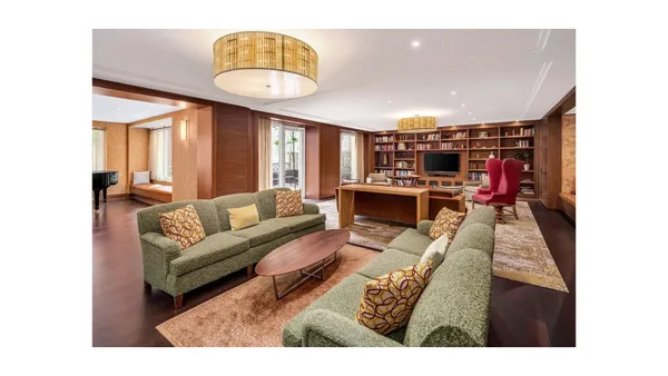 a picture of a bench in a house