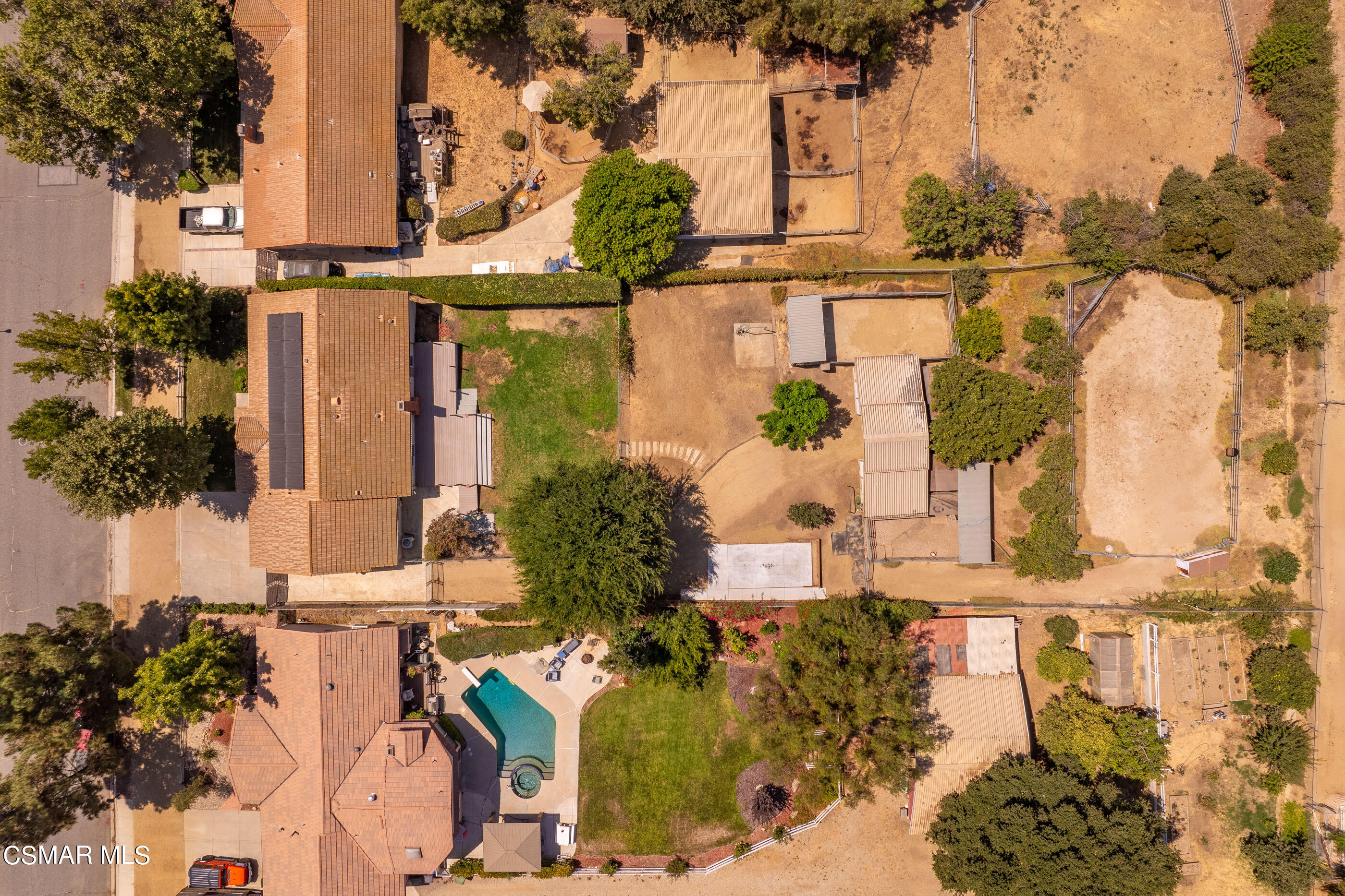 1217 Rambling Road Simi Valley, CA 93065 - Photo 54 of 64 an aerial view of residential houses with outdoor space