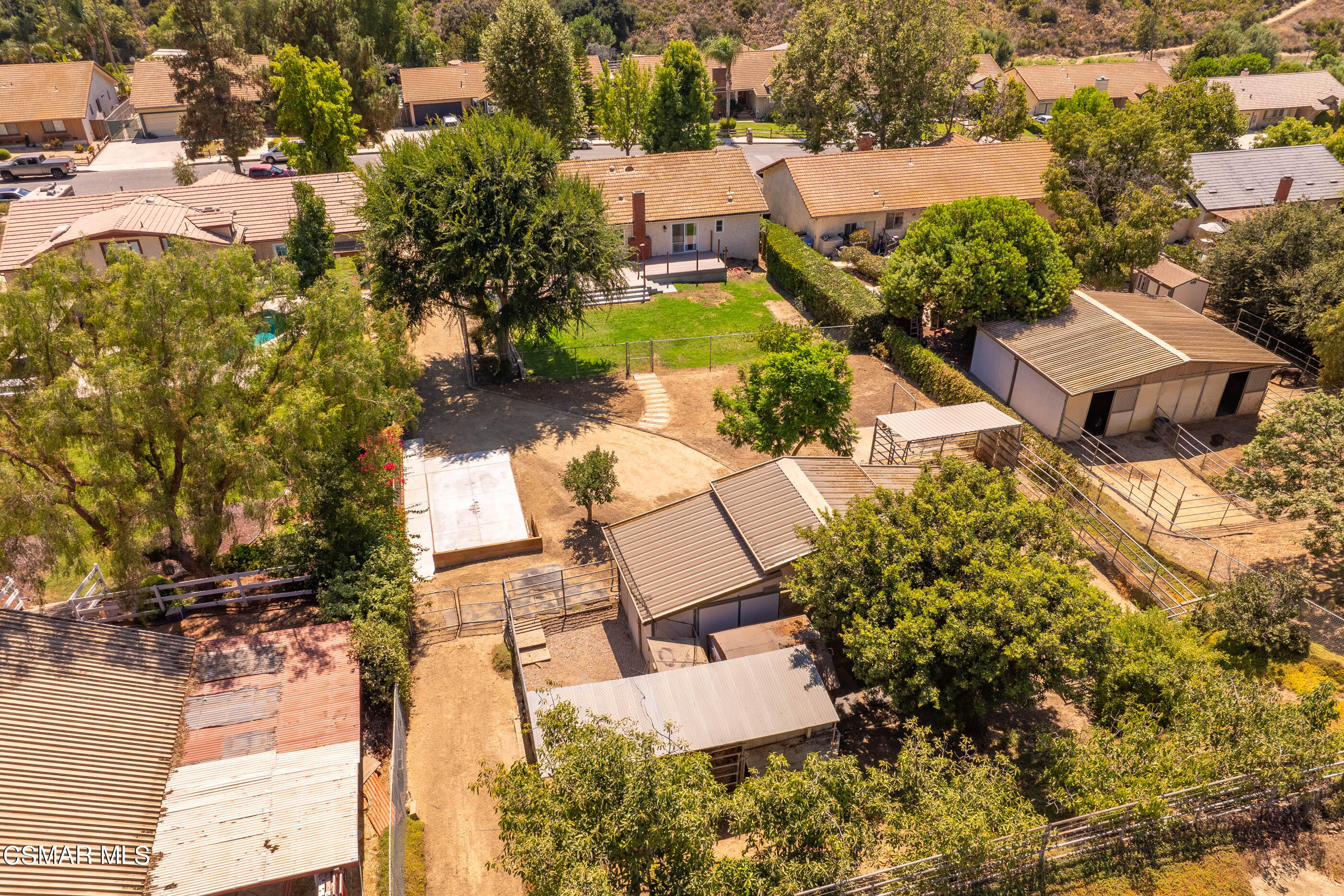 1217 Rambling Road Simi Valley, CA 93065 - Photo 58 of 64 an aerial view of residential houses with outdoor space and street view