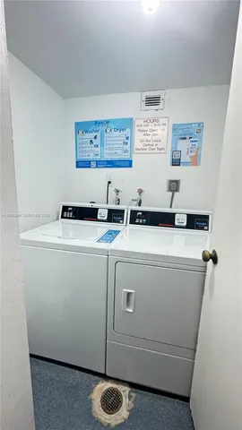 a store room with a lot of tables and chairs