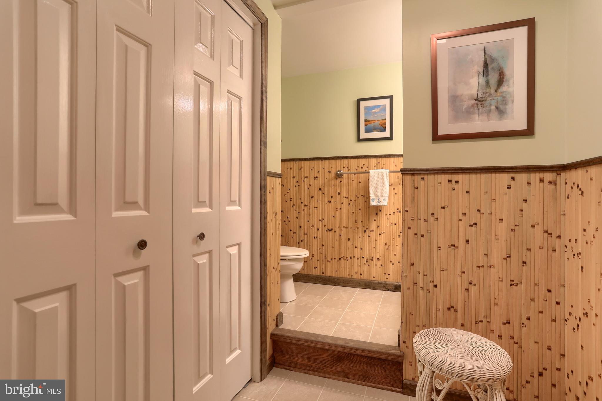 3 Banbury Road Hummelstown, PA 17036 - Photo 52 of 85 a bathroom with a shower curtain and a toilet