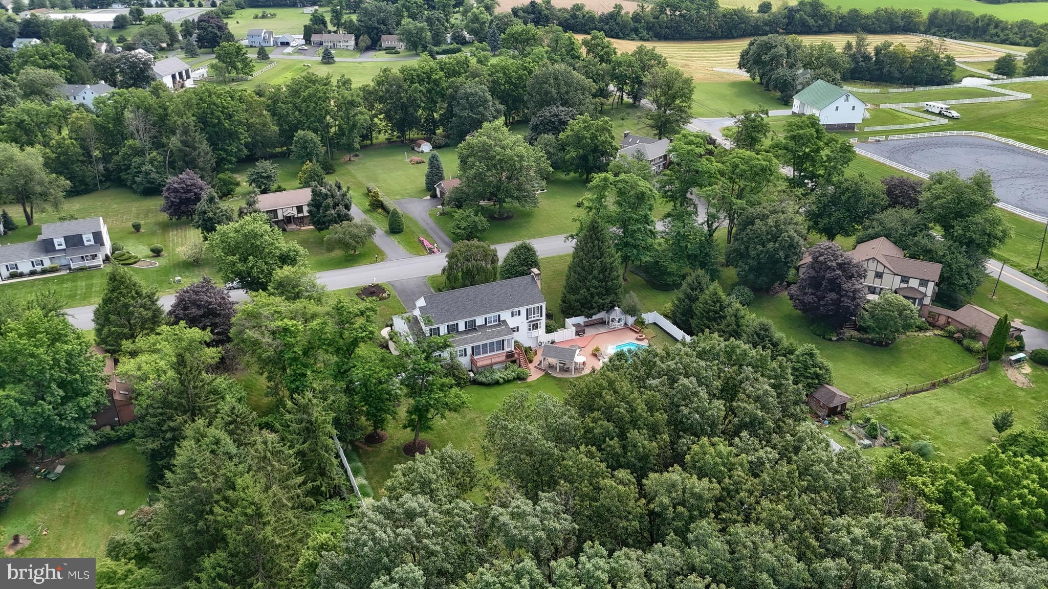 3 Banbury Road Hummelstown, PA 17036 - Photo 81 of 85 an aerial view of a house with a yard and lake view