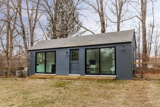 a house with a outdoor space