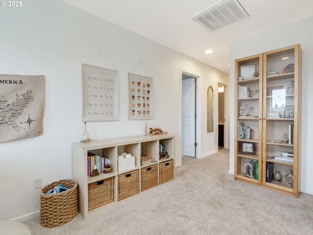 a room with furniture and closet