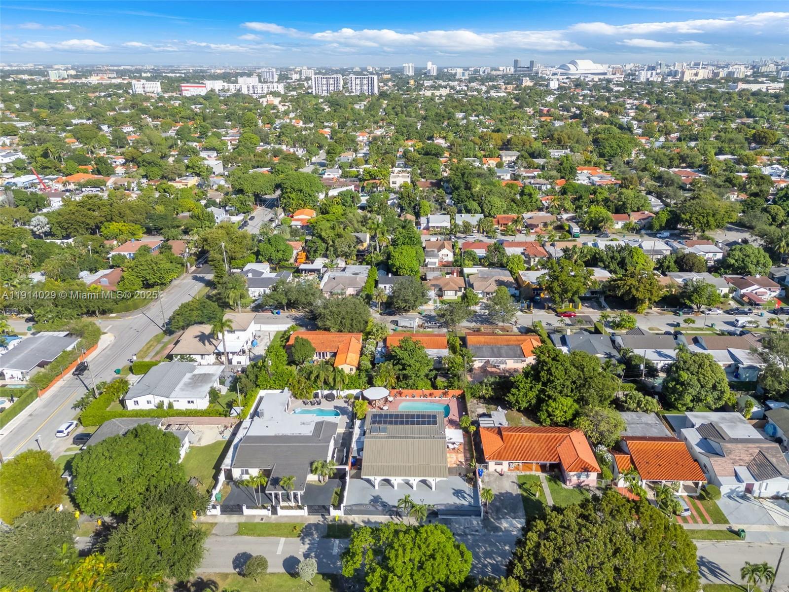 1861 Southwest 19th Street Miami, FL 33145 - Photo 34 of 38 an aerial view of a city with lots of residential buildings