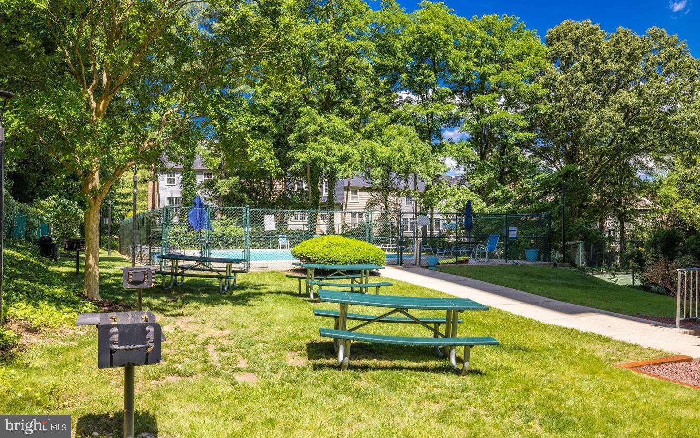 2059 Huntington Avenue, Unit 300 Alexandria, VA 22303 - Photo 24 of 30 a swimming pool with some trees and wooden fence
