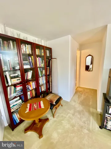 a view of a living room with furniture