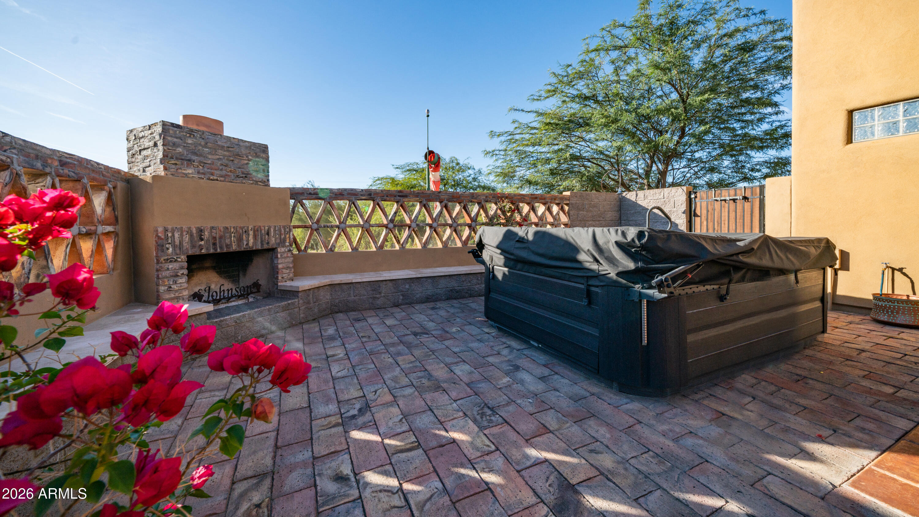 7841 East McDowell Road Mesa, AZ 85207 - Photo 43 of 62 Fireplace and Hot Tub