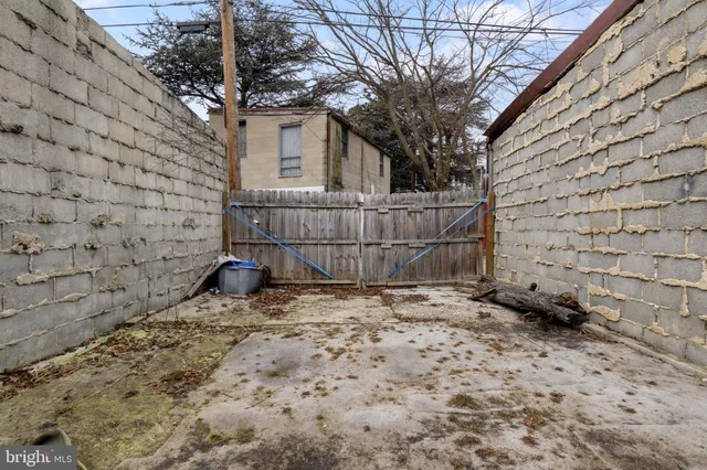 a backyard of a house