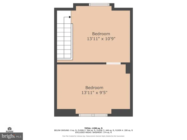 a picture of a bench in a wall