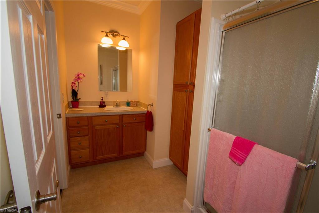 408 Allen Road Mocksville, NC 27028 - Photo 12 of 30 Master Bath with Large Shower, huge linen closet and vanity