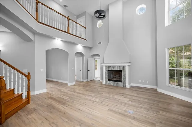 wooden floor in an empty room