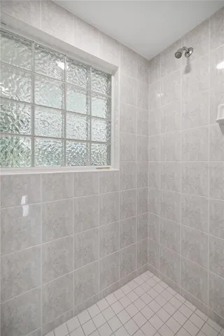 a view of small space with wooden floor