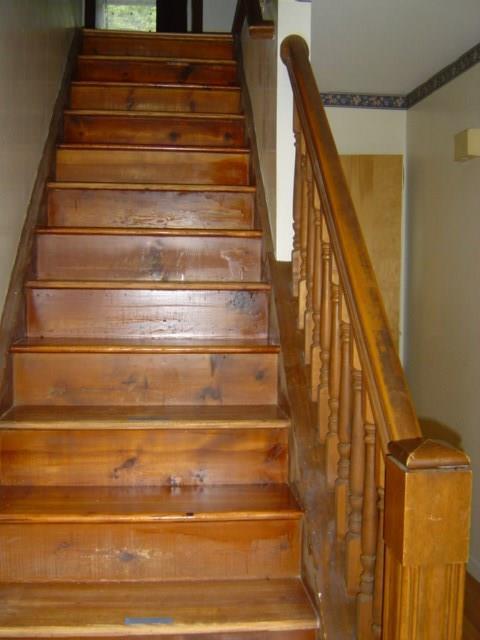 294 Merrill Hill Road Hebron, ME 04238 - Photo 13 of 23 Newly refinished stairway.
