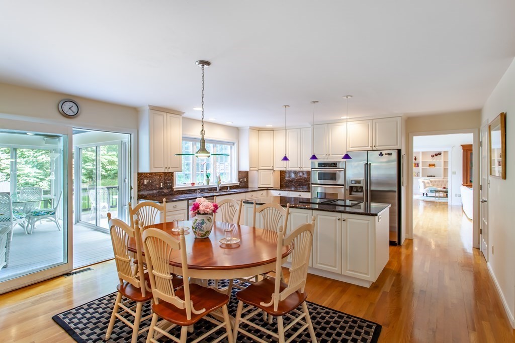 106 Hidden Valley Road Groton, MA 01450 - Photo 11 of 40 a view of a dining room with furniture window and wooden floor