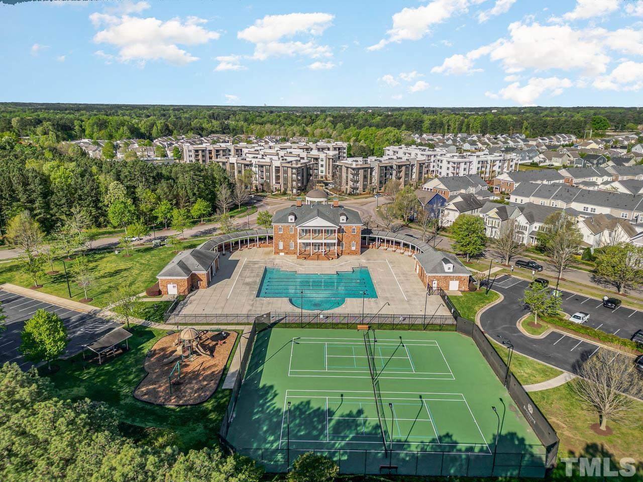 1148 Chapanoke Road Raleigh, NC 27603 - Photo 45 of 47 an aerial view of a house with a garden