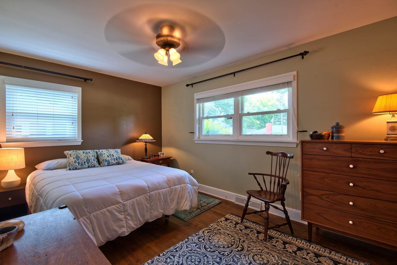 2732 Duke Homestead Road Durham, NC 27705 - Photo 15 of 25 A Master Bedroom with Hardwoods & Remote Control Ceiling Fan! Nice!!!
