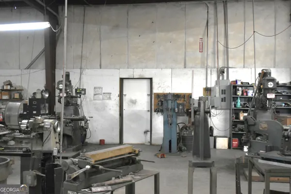 a close view of water heater room