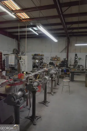 a room with musical instruments