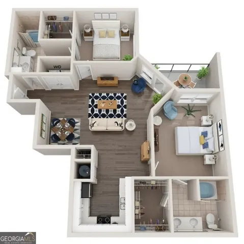 $1,722 | 2591 Piedmont Road Northeast, Unit 2044, Atlanta, GA 30324